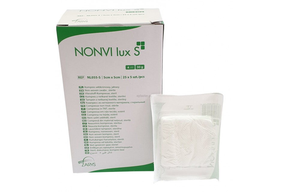 Kompresy włókninowe NONVI lux S, jałowe