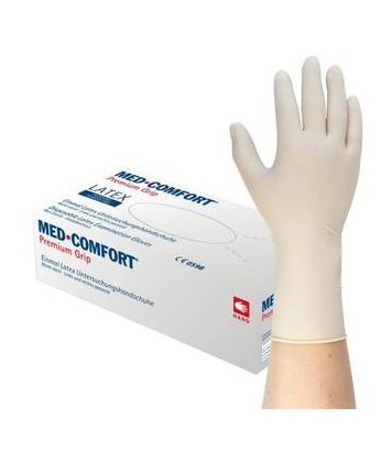 Rękawiczki lateksowe bezpudrowe MED-COMFORT